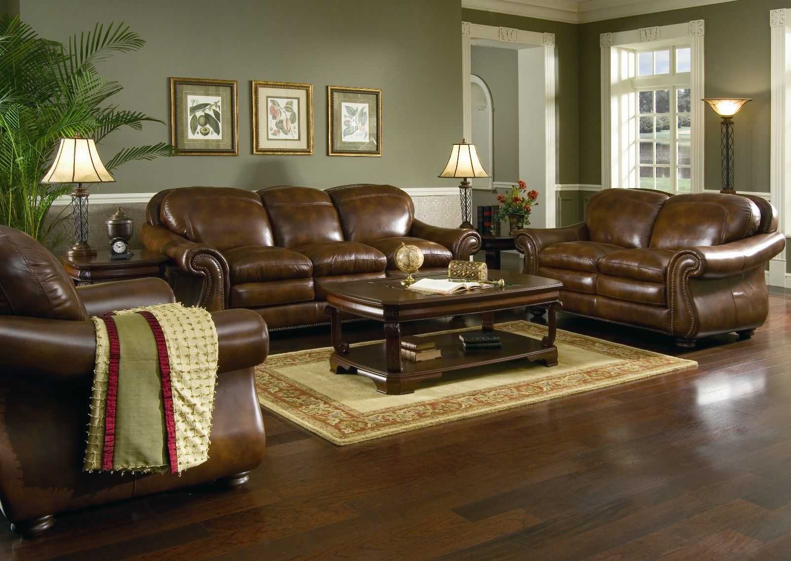 leather sofa design living room