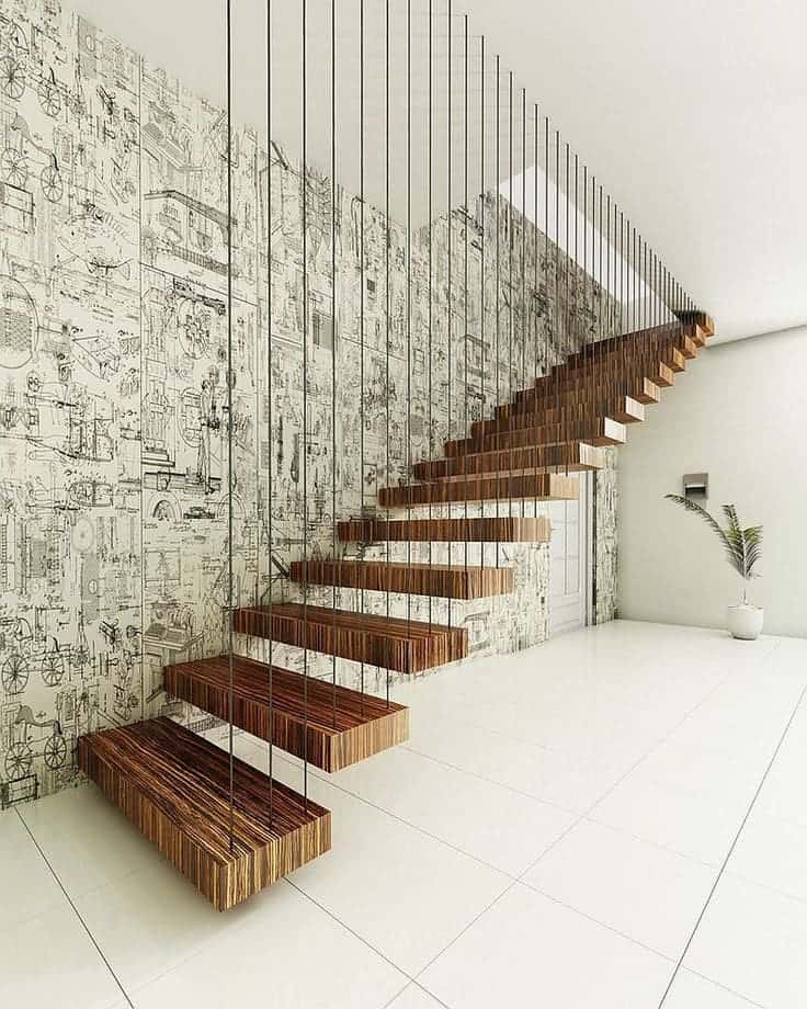 127 Modelos E Fotos De Escadas Internas Simples Residenciais - Riset